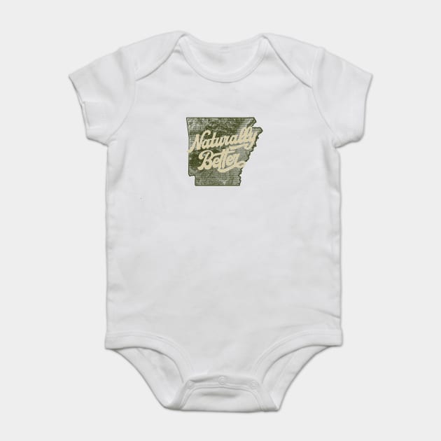 Arkansas, Naturally Better Baby Bodysuit by rt-shirts